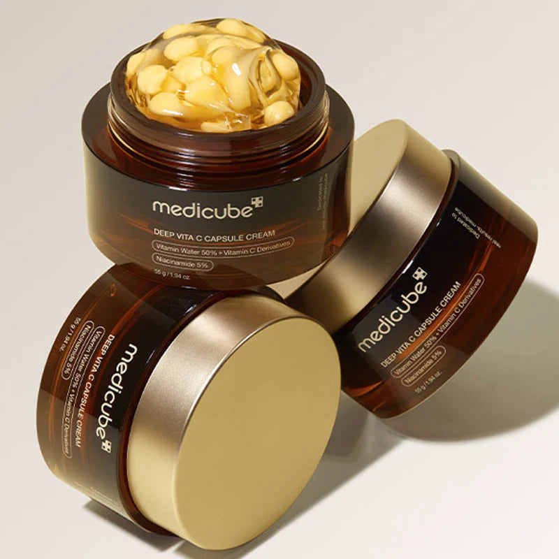 Medicube cream for hyperpigmentation, dark spots, and dull skin β Potent Vitamin C antioxidant treatment for an even tone from Atelier De Glow UAE.