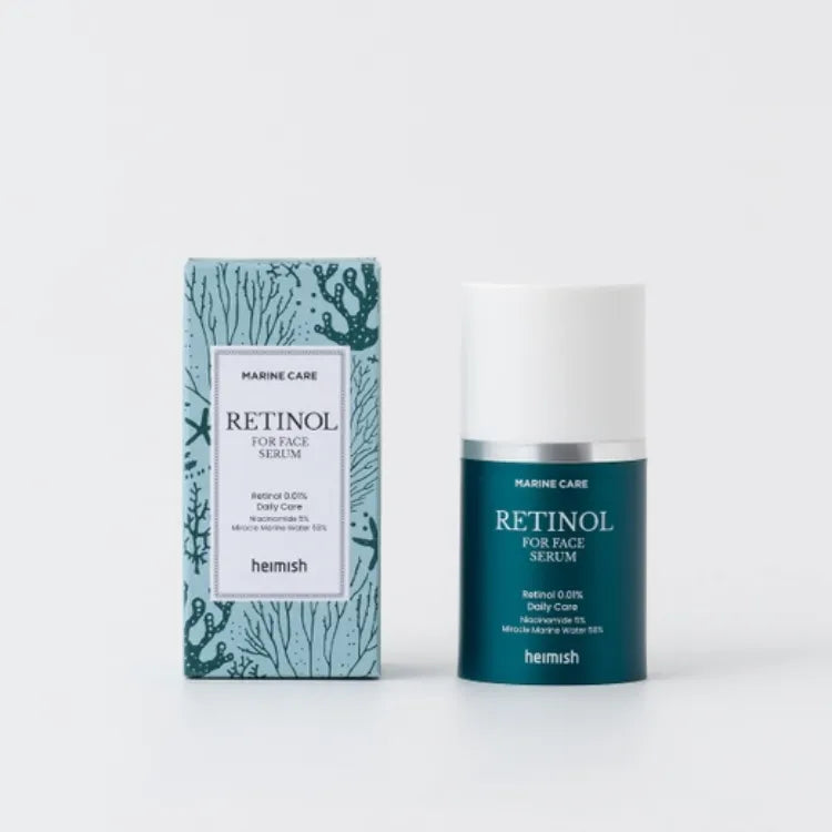Heimish Retinol serum for fine lines, wrinkles, and texture β Gentle resurfacing "Marine Retinol" for sensitive skin from Atelier De Glow UAE.
