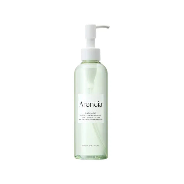 Arencia Pore Melt Mochi Cleansing Oil – High-viscosity Korean oil cleanser for deep pore purification available at Atelier De Glow UAE.