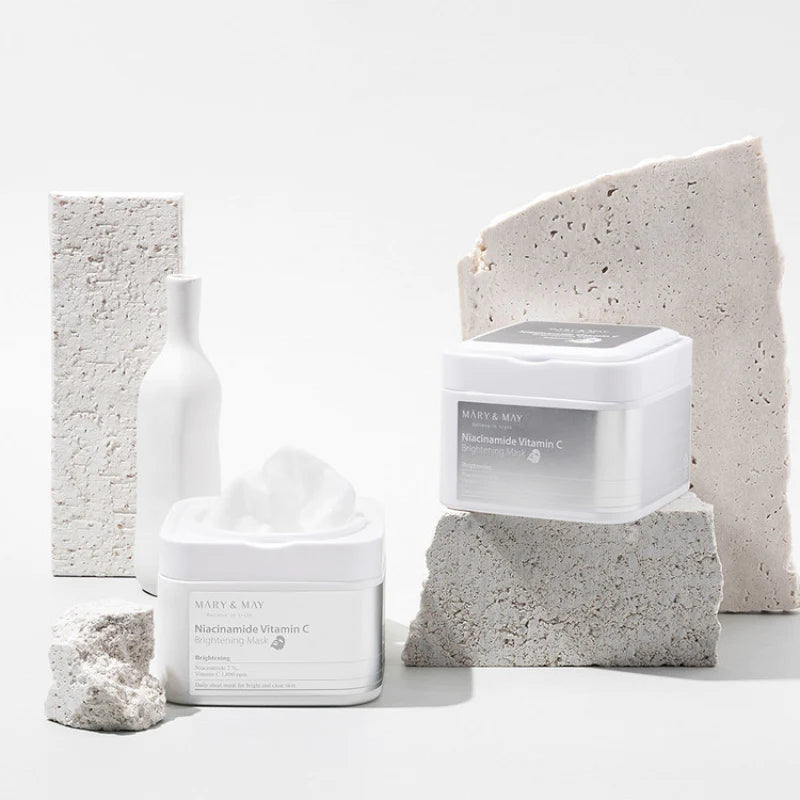 Brightening mask featuring Niacinamide and Vitamin C from Mary&May.