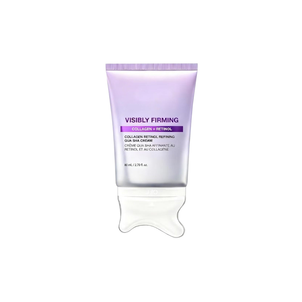 Anua Collagen Retinol Refining Gua Sha Cream 80ml featuring a built-in cooling W-shaped applicator for jawline and neck contouring available at Atelier De Glow UK.