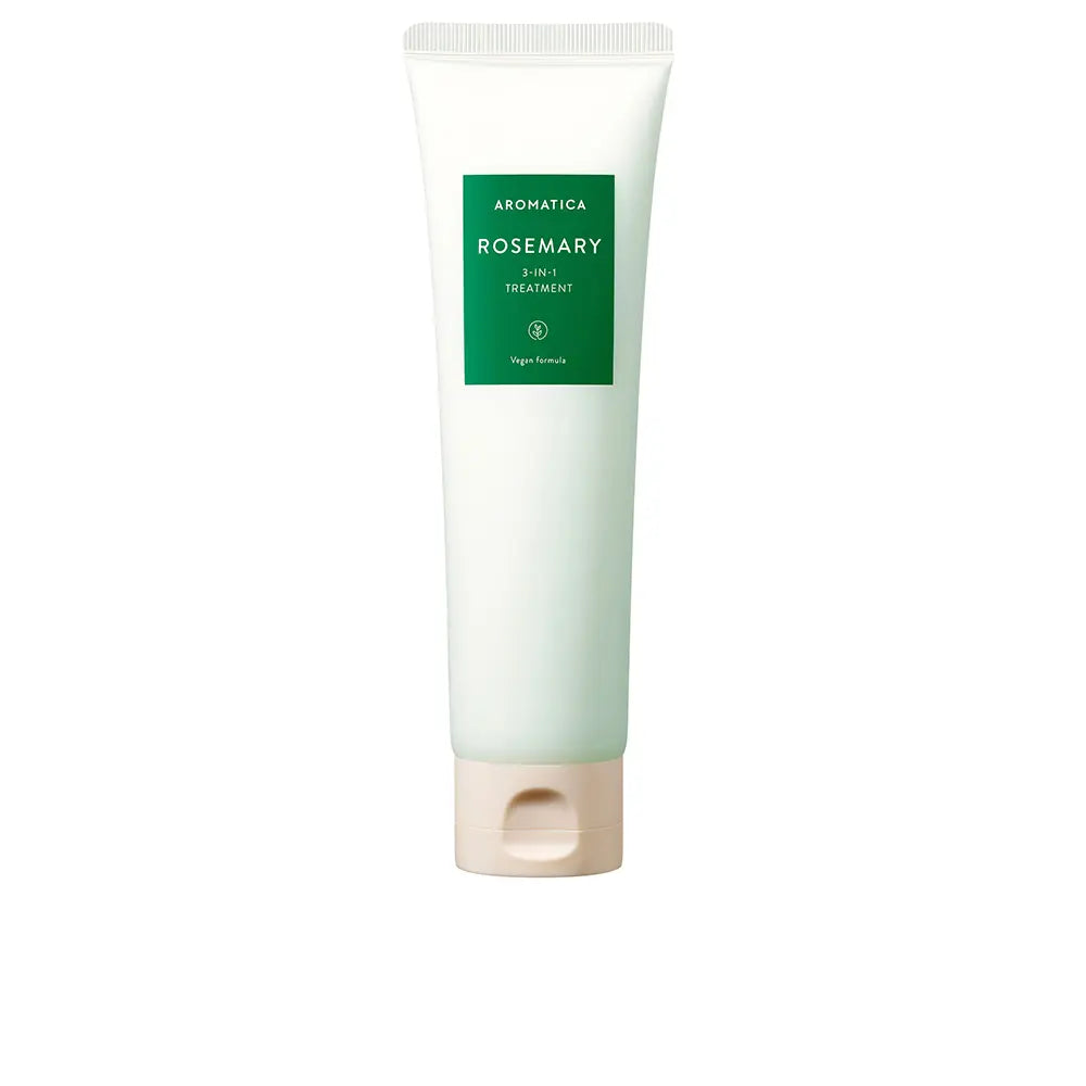 AROMATICA Rosemary 3-in-1 Treatment – Silicone-free Korean hair treatment, conditioner, and scalp mask available at Atelier De Glow UAE.