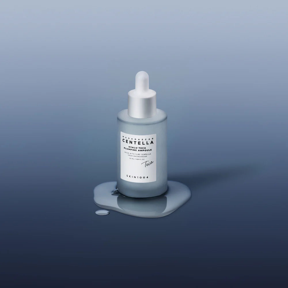 SKIN1004 Madagascar Centella Hyalu-Cica Plumping Ampoule β Clean-beauty "Hydrating Glass Skin Serum for 24-Hour Moisture & Barrier Support" for a smooth, firm, and radiant profile, shop at Atelier De Glow UK.