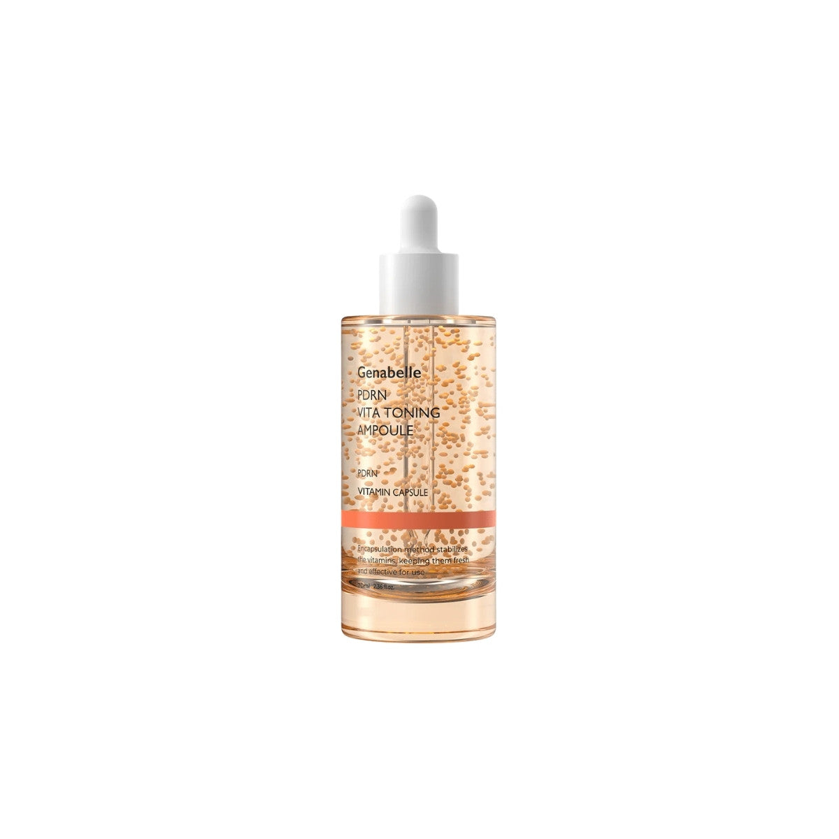 Genabelle PDRN VITA Toning Ampoule – Professional Korean serum with Salmon DNA and Vitamin Complex for brightening and repair available at Atelier De Glow UAE.