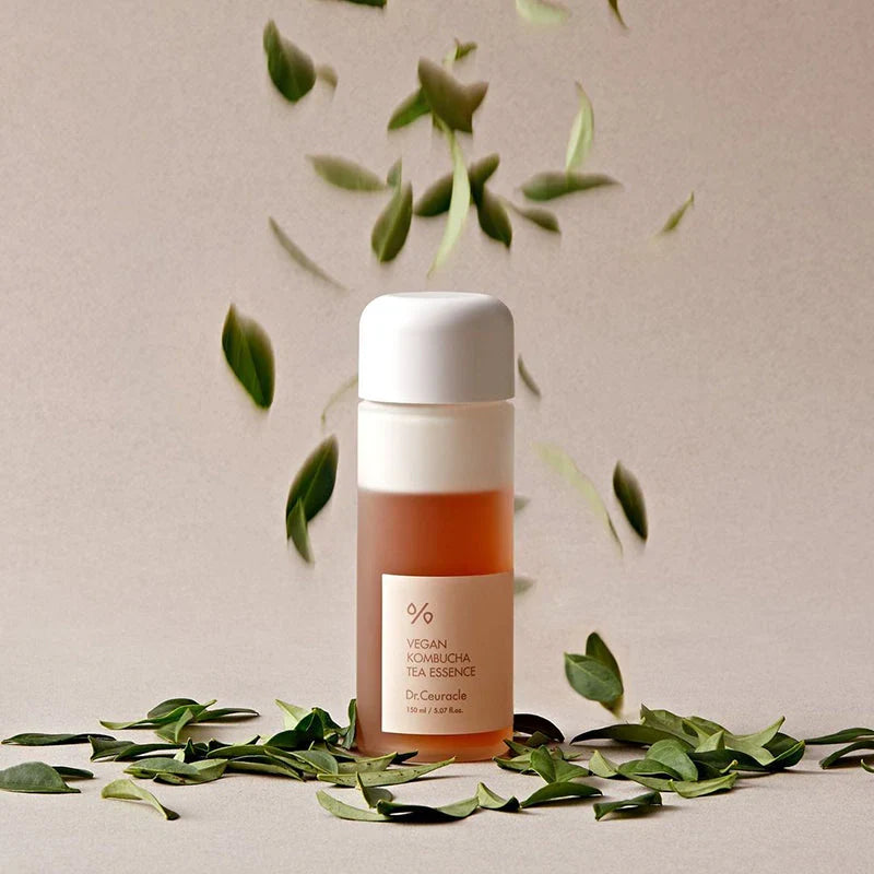 Dr. Ceuracle Kombucha Essence for repairing the skin barrier, detoxifying, and calming irritation – Probiotic-rich K-beauty treatment from Atelier De Glow UAE.