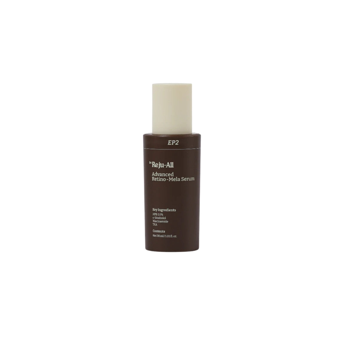 Dr. Reju-All Advanced Retino-Mela Serum β 30ml Korean anti-aging serum with Retinol, Tranexamic Acid, and Niacinamide available at Atelier De Glow UAE.
