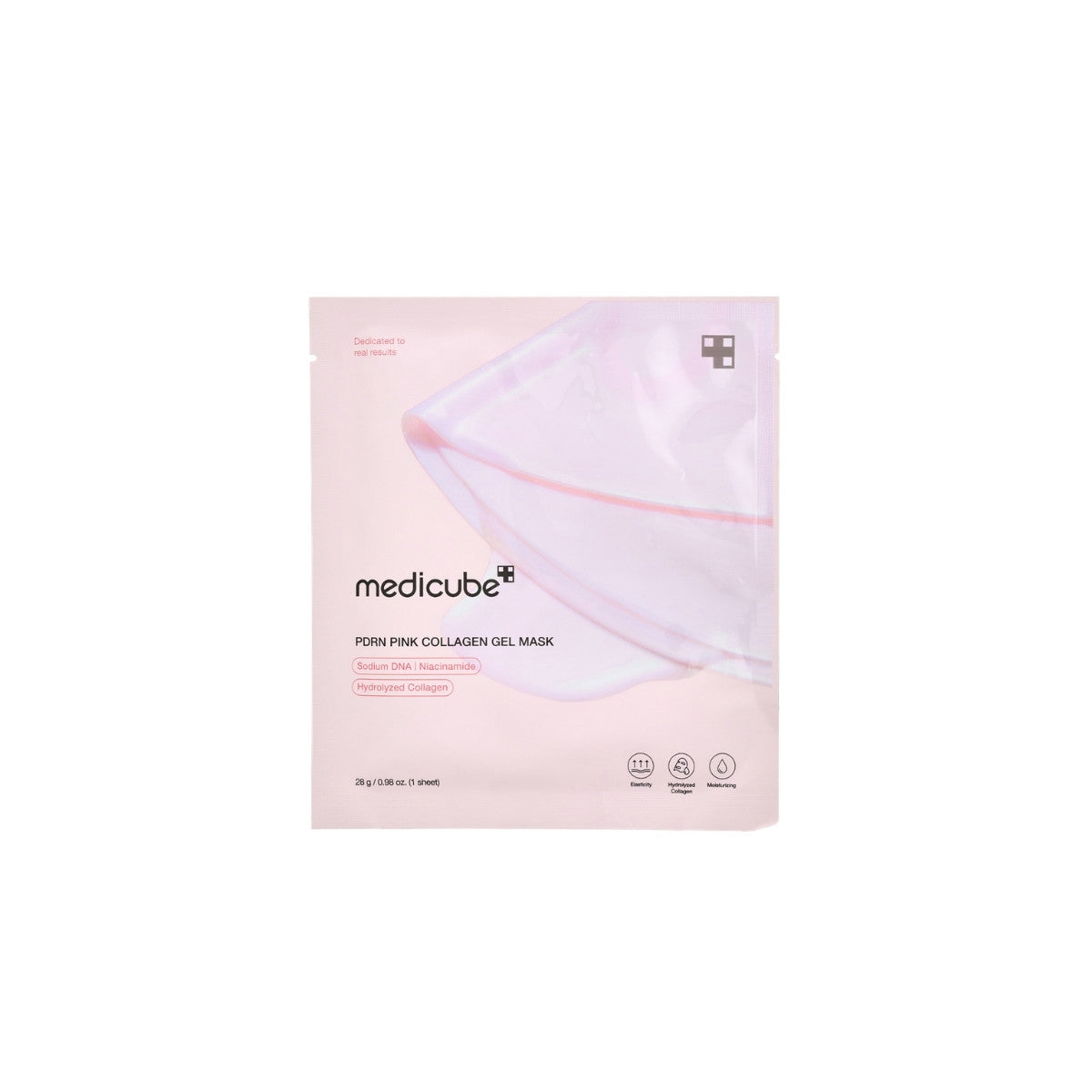 Medicube PDRN Pink Collagen Gel Mask β Premium two-piece temperature-melting hydrogel sheet mask with Salmon DNA and Hydrolyzed Collagen available at Atelier De Glow UAE.