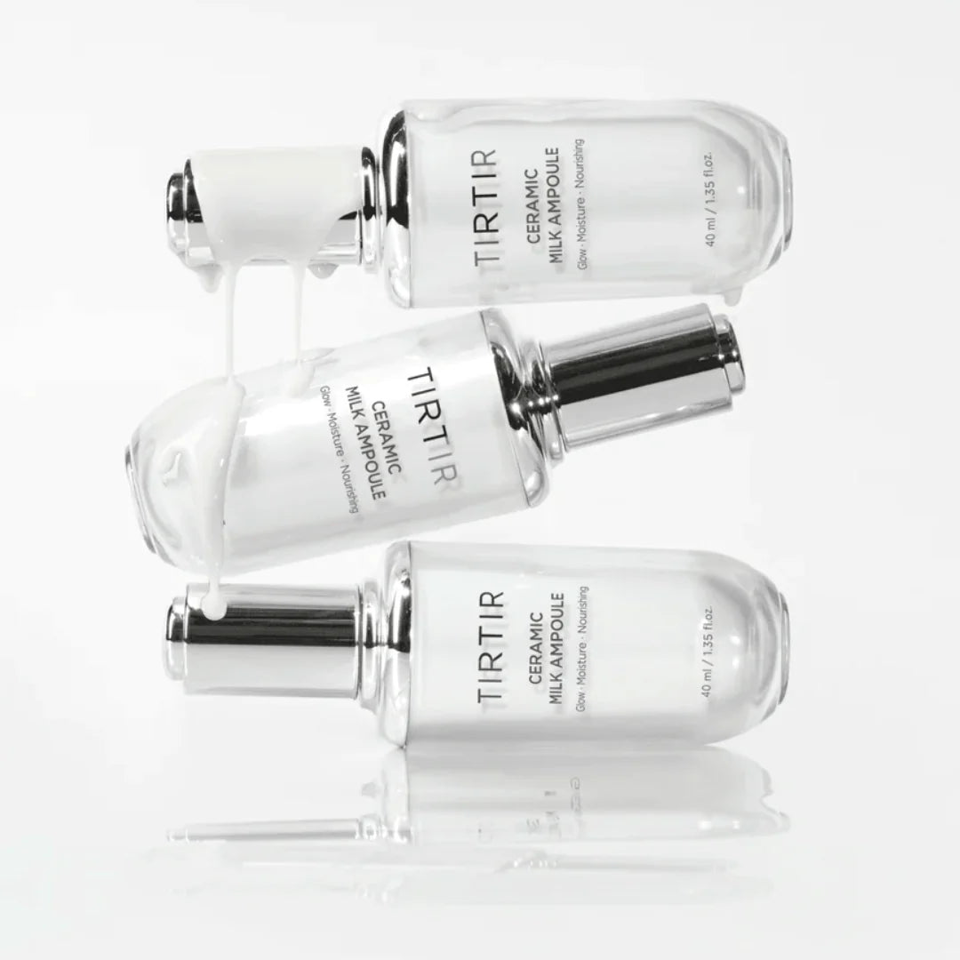 Lightweight, fast-absorbing, and creamy ampoule by TIRTIR that leaves a non-sticky, dewy finish, perfect for achieving a healthy and radiant complexion at Atelier De Glow UAE.