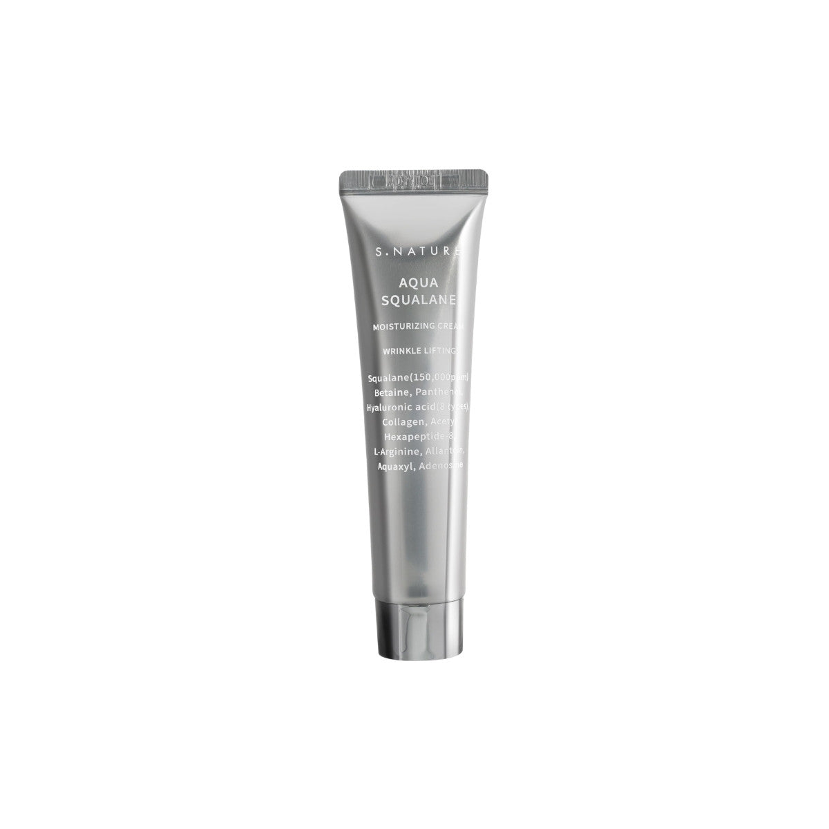 S.NATURE Aqua Squalane Moisturizing Cream – lightweight daily facial moisturizer with plant-derived squalane and panthenol for deep hydration available at Atelier De Glow UAE.