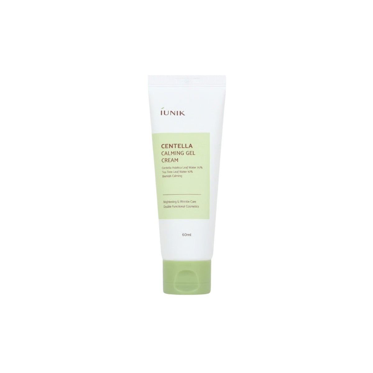 iUNIK Centella Calming Gel Cream – 60ml lightweight, oil-free soothing moisturizer for blemish-prone skin available at Atelier De Glow UAE.