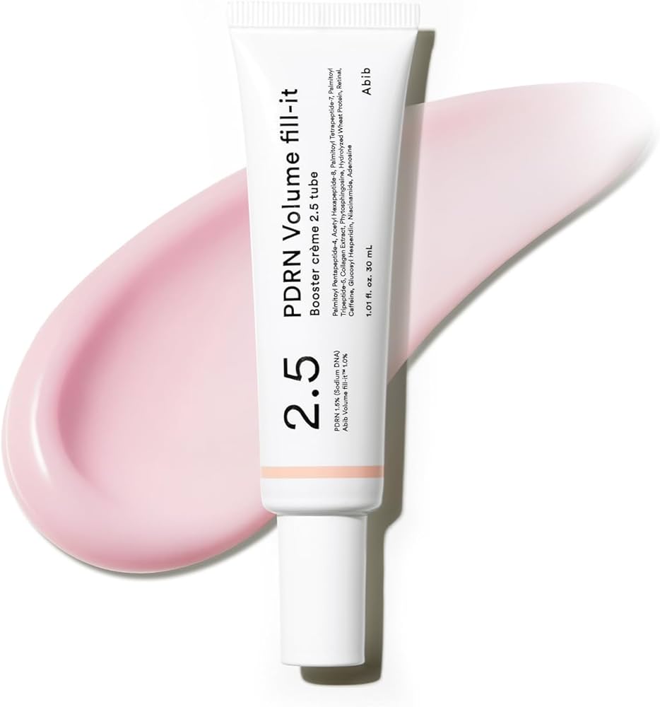Abib PDRN booster crème for deep under-eye hollows, stubborn horizontal forehead creases, and lost cheek volume – Structural filler from Atelier De Glow UAE.