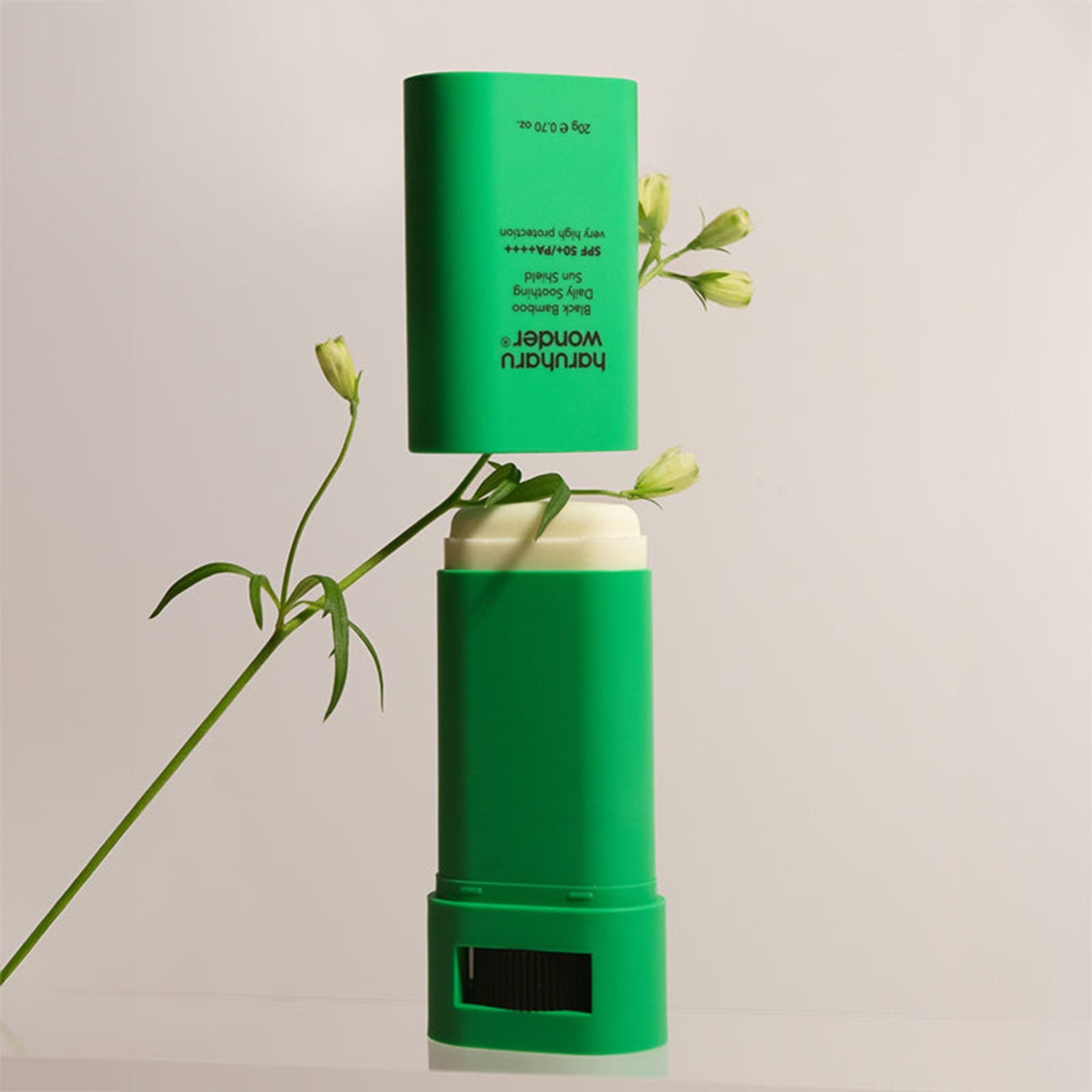 Haruharu Wonder sun shield for sensitive skin and redness β Cooling, lightweight UV protection with anti-inflammatory Bamboo at Atelier De Glow UAE.