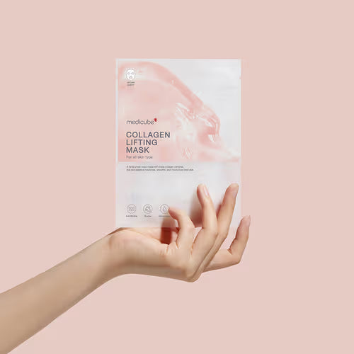 Medicube Collagen Mask – Professional-grade "Structural Collagen Injection Wrap & Instant Anti-Gravity Filter" for securing an immaculate skin spring, shop at Atelier De Glow UAE.