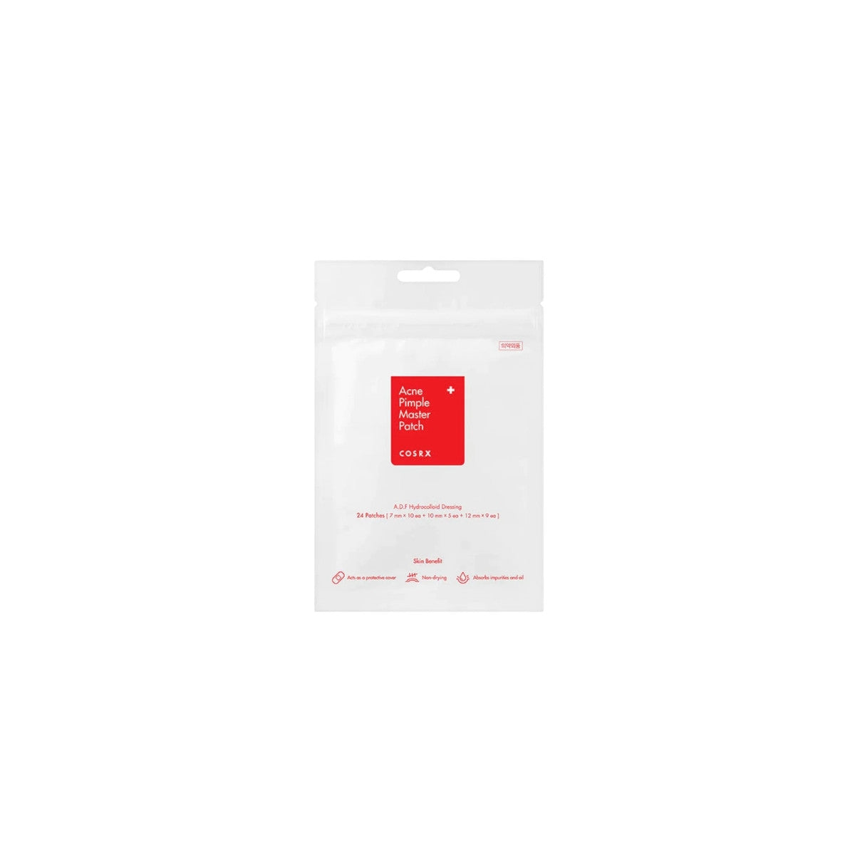 COSRX Acne Pimple Master Patch – 24-piece Korean hydrocolloid spot treatment for whiteheads and cystic acne available at Atelier De Glow UAE.