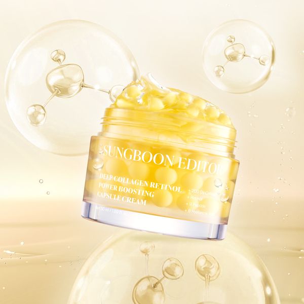 Nourishing and fast-absorbing capsule cream texture by SUNGBOON EDITOR that melts seamlessly into the skin for deep hydration and a smooth finish at Atelier De Glow UAE.