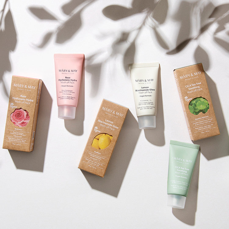 Mary & May Vegan Wash Off Mask Mini Gift Set | Atelier De Glow UAE