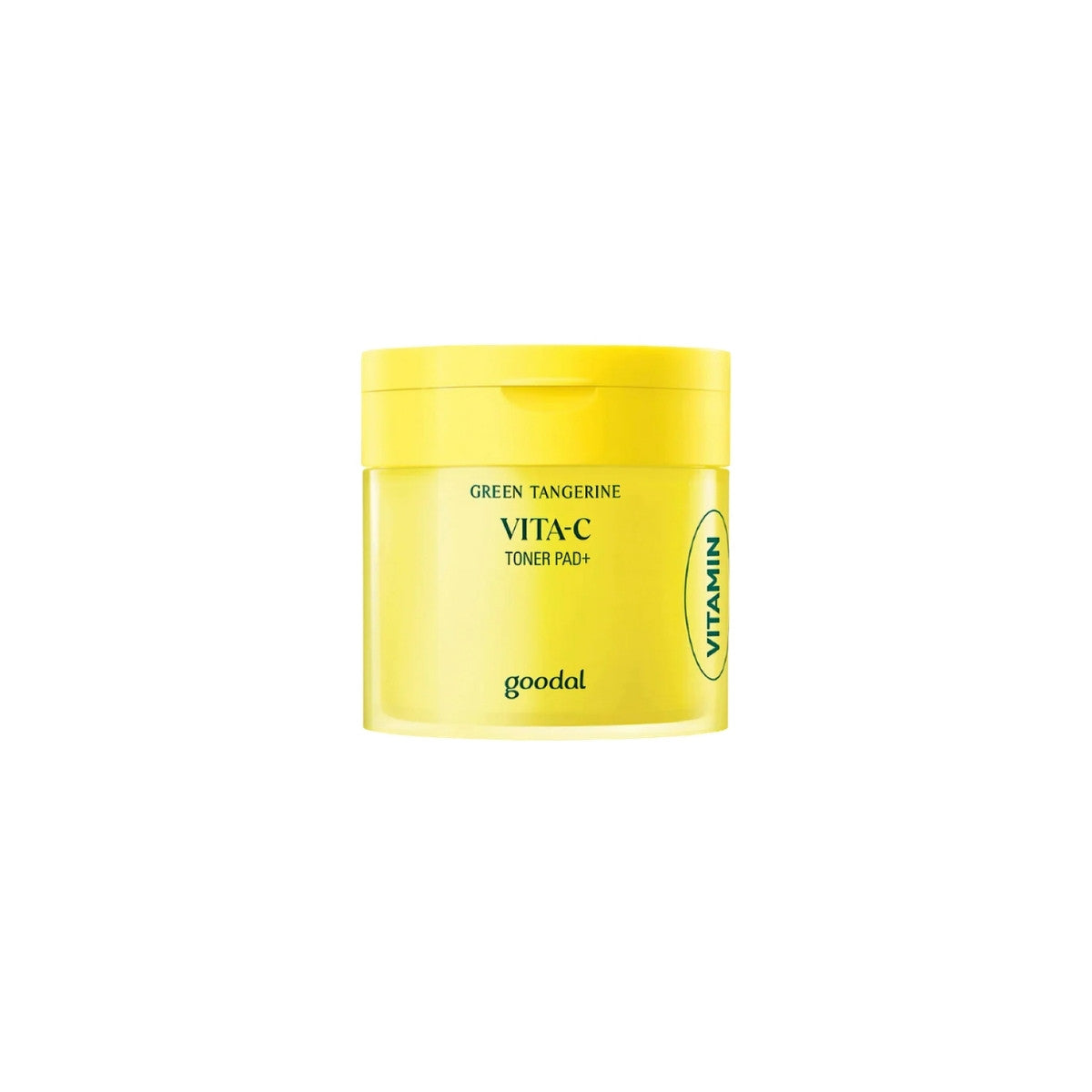 Goodal Green Tangerine Vita C Dark Spot Care Pad – 70-count Korean toning pads featuring 70% Green Tangerine Extract and Vitamin C available at Atelier De Glow UAE.
