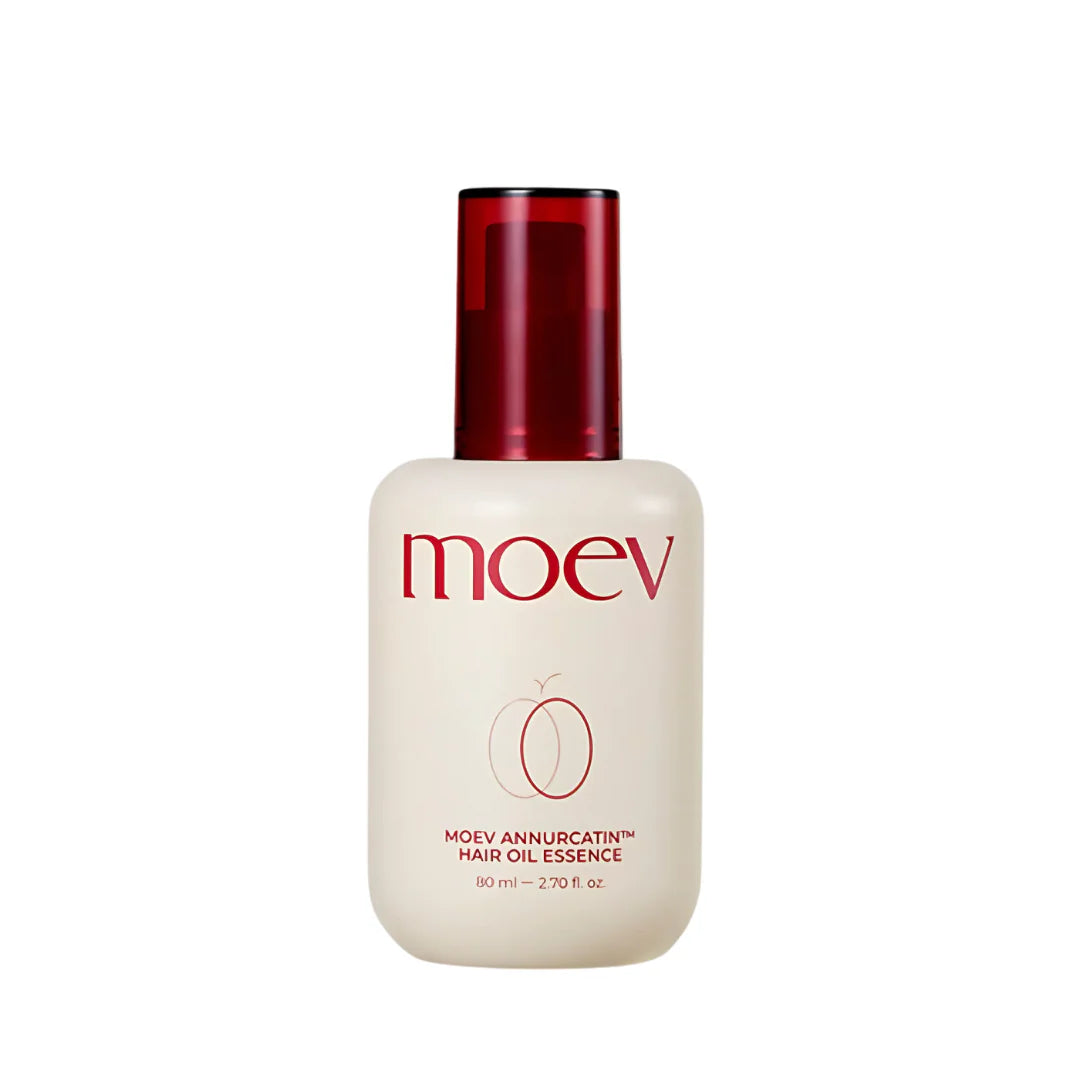 MOEV Annurcatin Hair Oil Essence – 80ml professional hair serum with Annurca Apple Extract and Procyanidin B2 available at Atelier De Glow UAE.