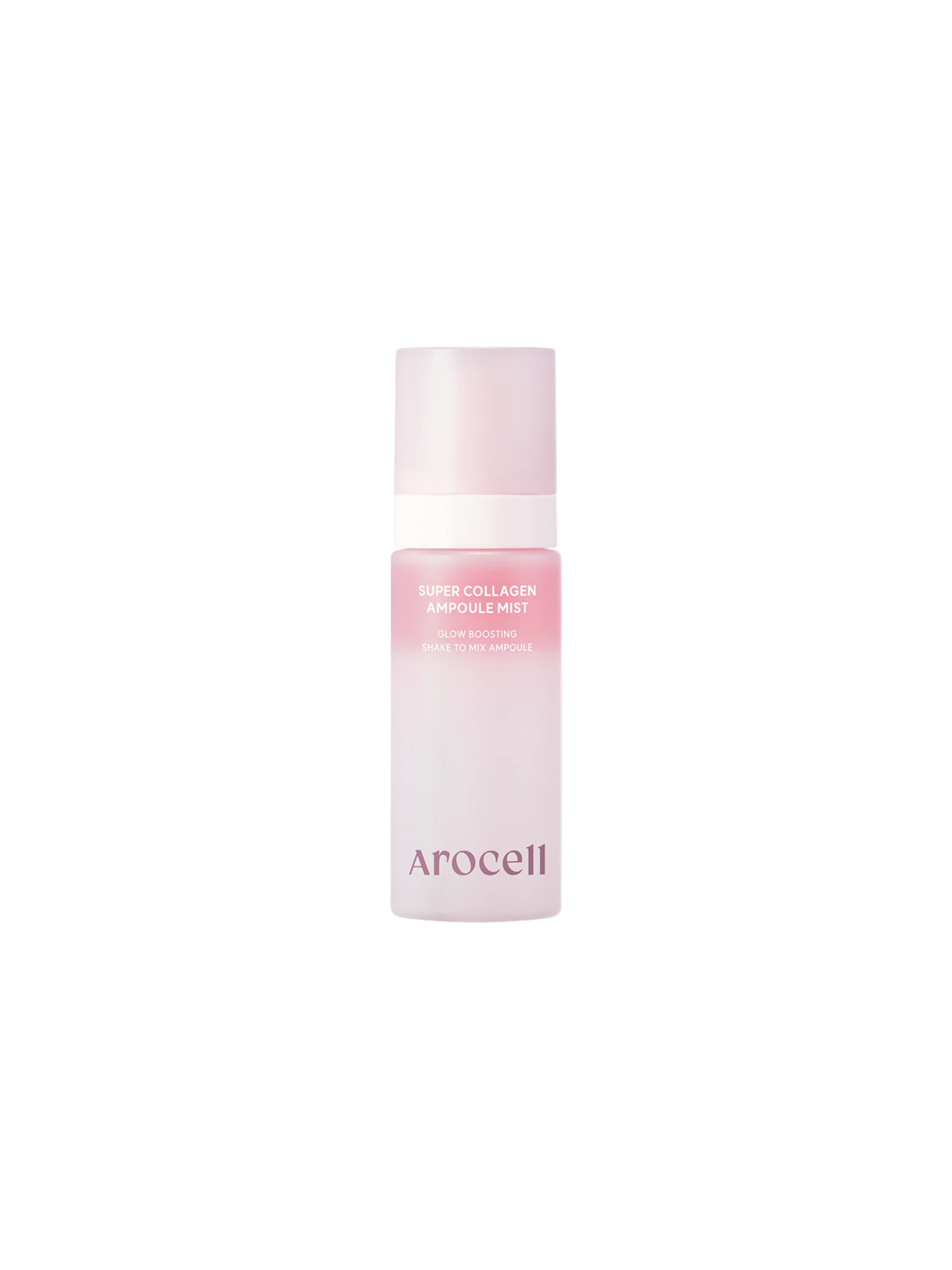 Arocell Super Collagen Ampoule Mist β 30ml portable clinical anti-aging face mist with Low-Molecular Weight Collagen, Peptides, and Ceramides available at Atelier De Glow UAE.