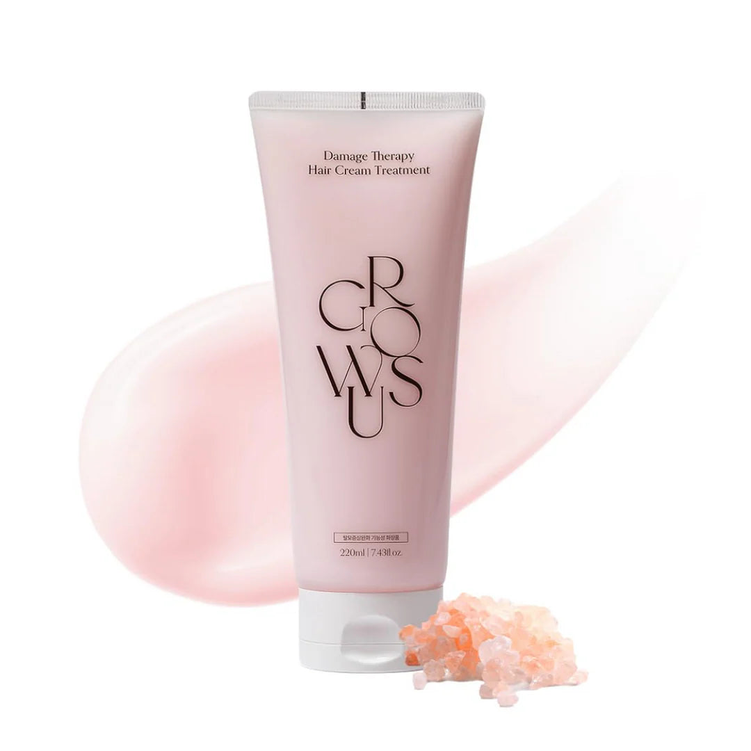 GROWUS hair cream for bleached, color-treated, and severely damaged hair β Intensive protein-rich repair treatment from Atelier De Glow UAE.