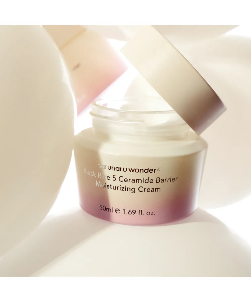 Haruharu Wonder cream for damaged skin barrier, chronic dryness, and sensitivity – Intensive ceramide-rich barrier repair treatment from Atelier De Glow UAE.