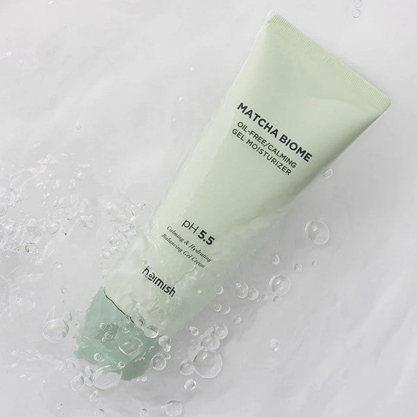 Heimish oil-free moisturizer for oily, acne-prone, and sensitive skin β Cooling "Matcha Biome" gel to reduce redness from Atelier De Glow UAE.