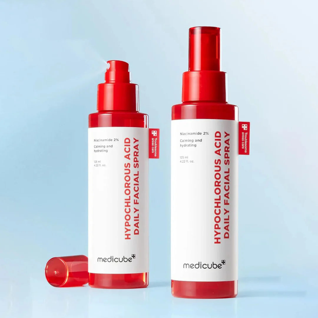 medicube Daily Facial Spray – Professional-grade "Barrier Guardian" for achieving a calm, clear, and irritation-free "Glass Skin" look, shop at Atelier De Glow UAE.