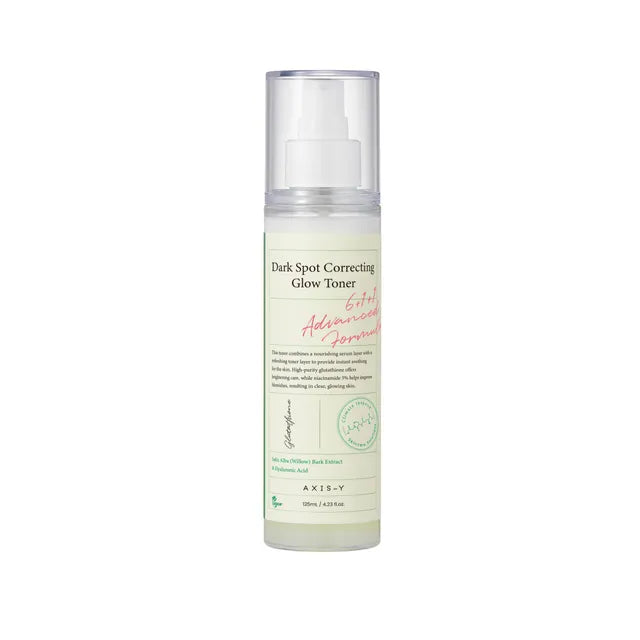 Start your glow from the first step. AXIS-Y Dark Spot Correcting Glow Toner with Niacinamide and Sea Buckthorn. Shop at Atelier De Glow UAE.