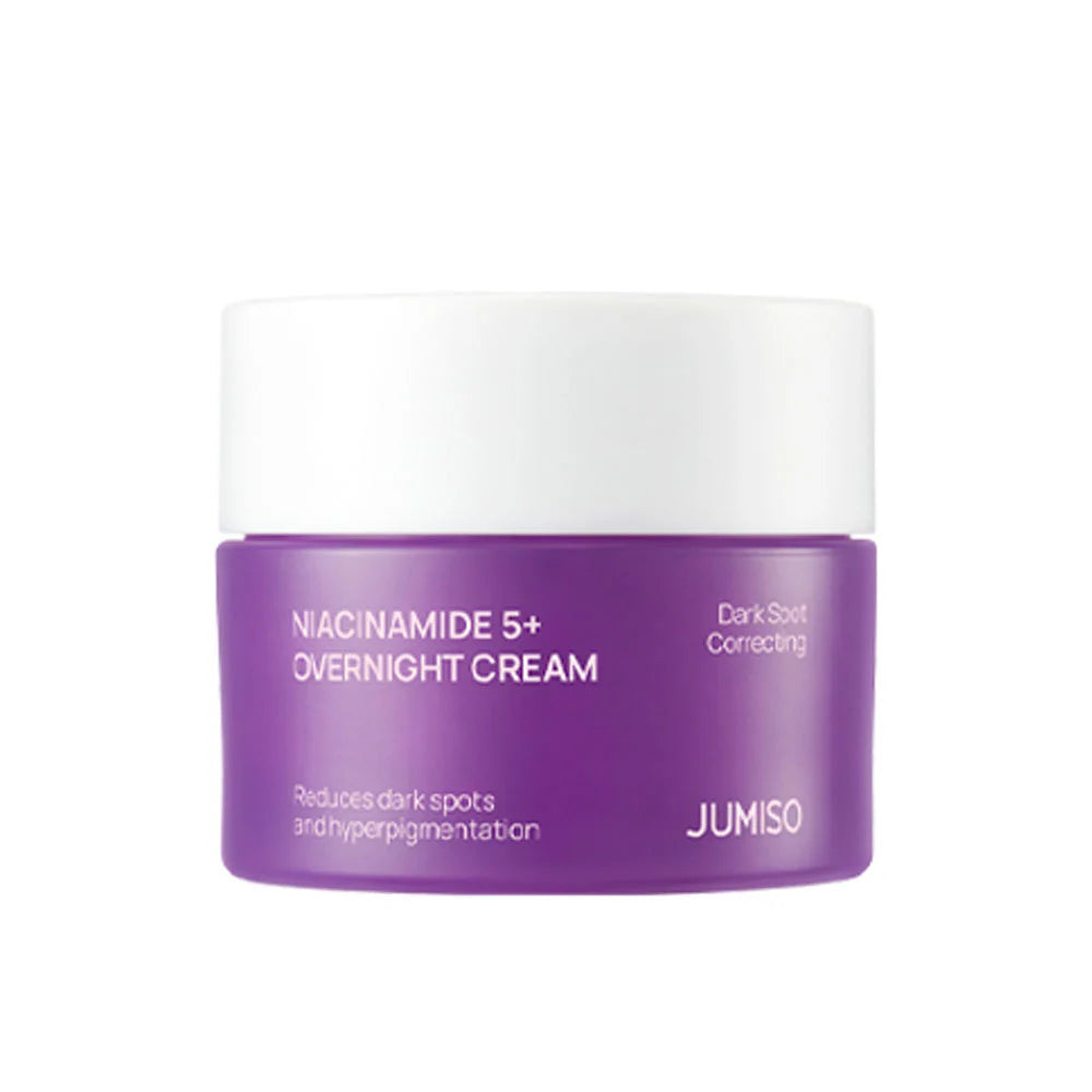 Jumiso All Day Vitamin Niacinamide 5+ Overnight Cream – 50ml brightening night cream with stable VC-IP Vitamin C available at Atelier De Glow UAE.