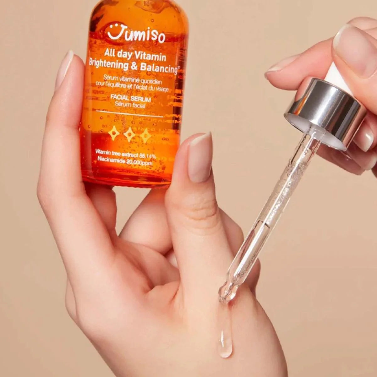 Jumiso Vitamin Serum for sun-dull skin in Dubai β Non-oxidizing Korean brightening serum to even skin tone and reduce redness with fast delivery in UAE.