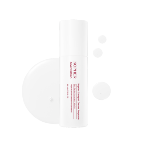 Kopher Curepair Derma Ampoule – 100ml large-capacity repair serum with Centella Asiatica and Peptides available at Atelier De Glow UAE.