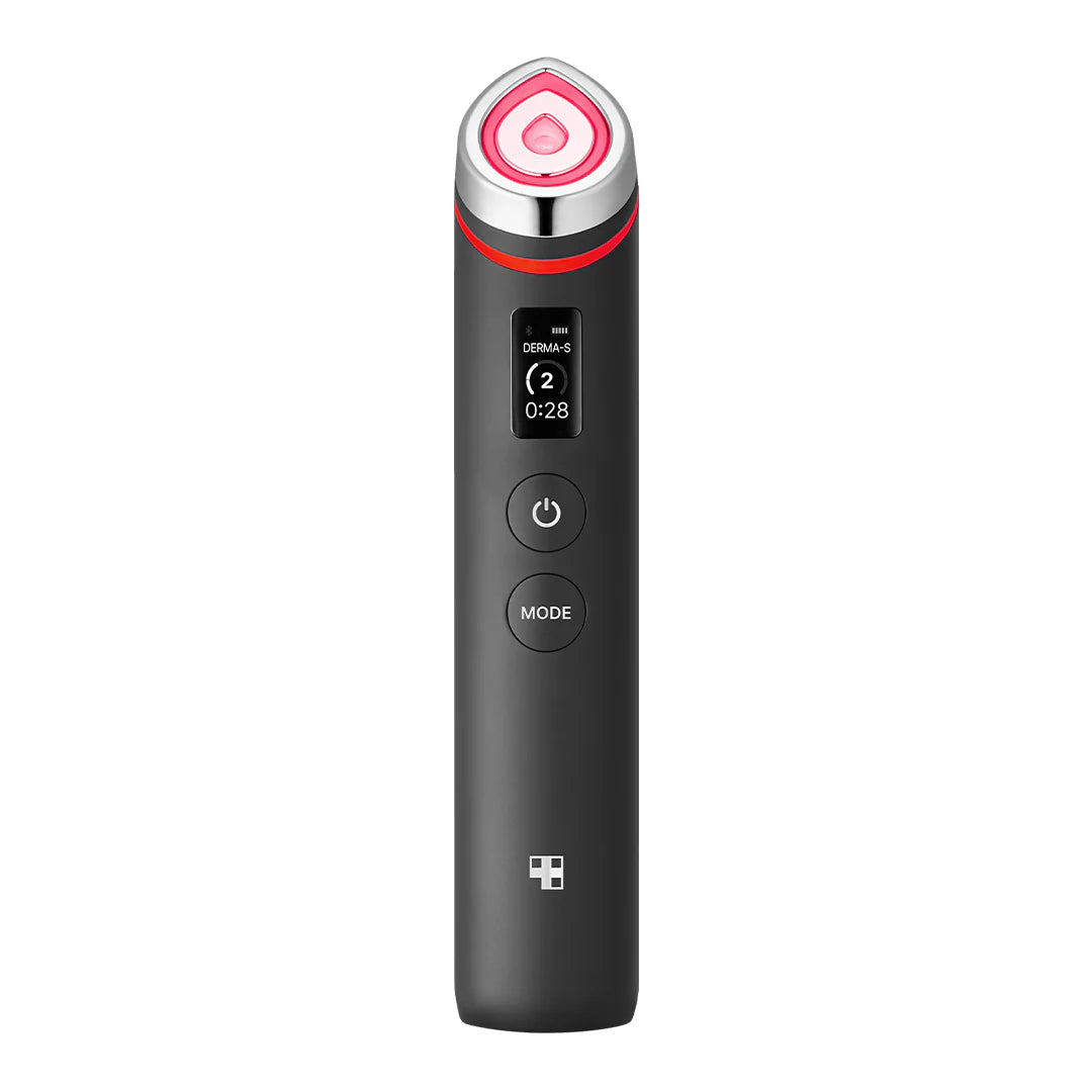 Medicube AGE-R Booster Pro – 6-in-1 medical-grade facial beauty device with Electroporation, EMS, Microcurrent, and LED therapy available at Atelier De Glow UAE.