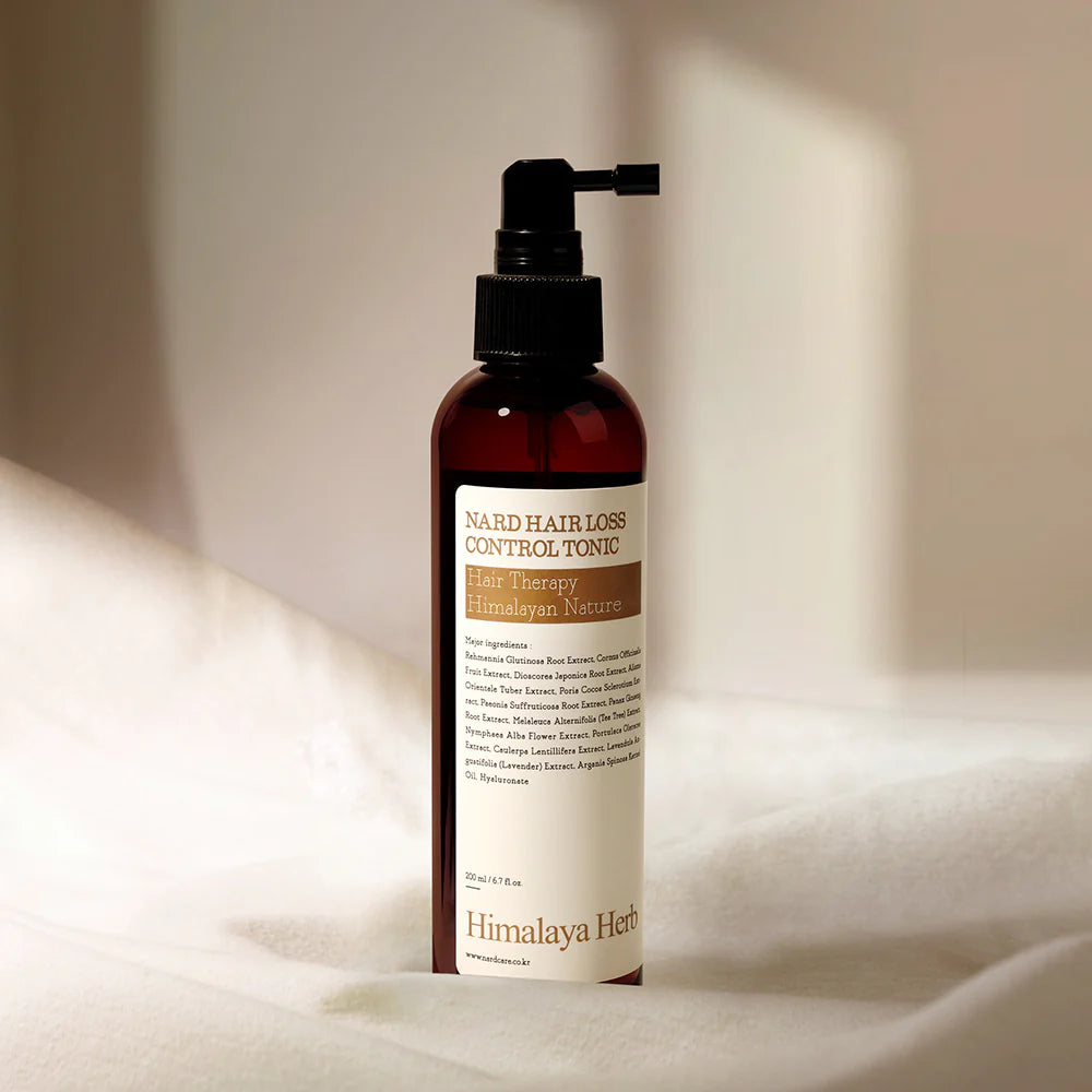 Weightless, non-greasy water-type spray of NARD Hair Tonic β Refreshing clinical-grade scalp mist for daily root stimulation at Atelier De Glow UAE.