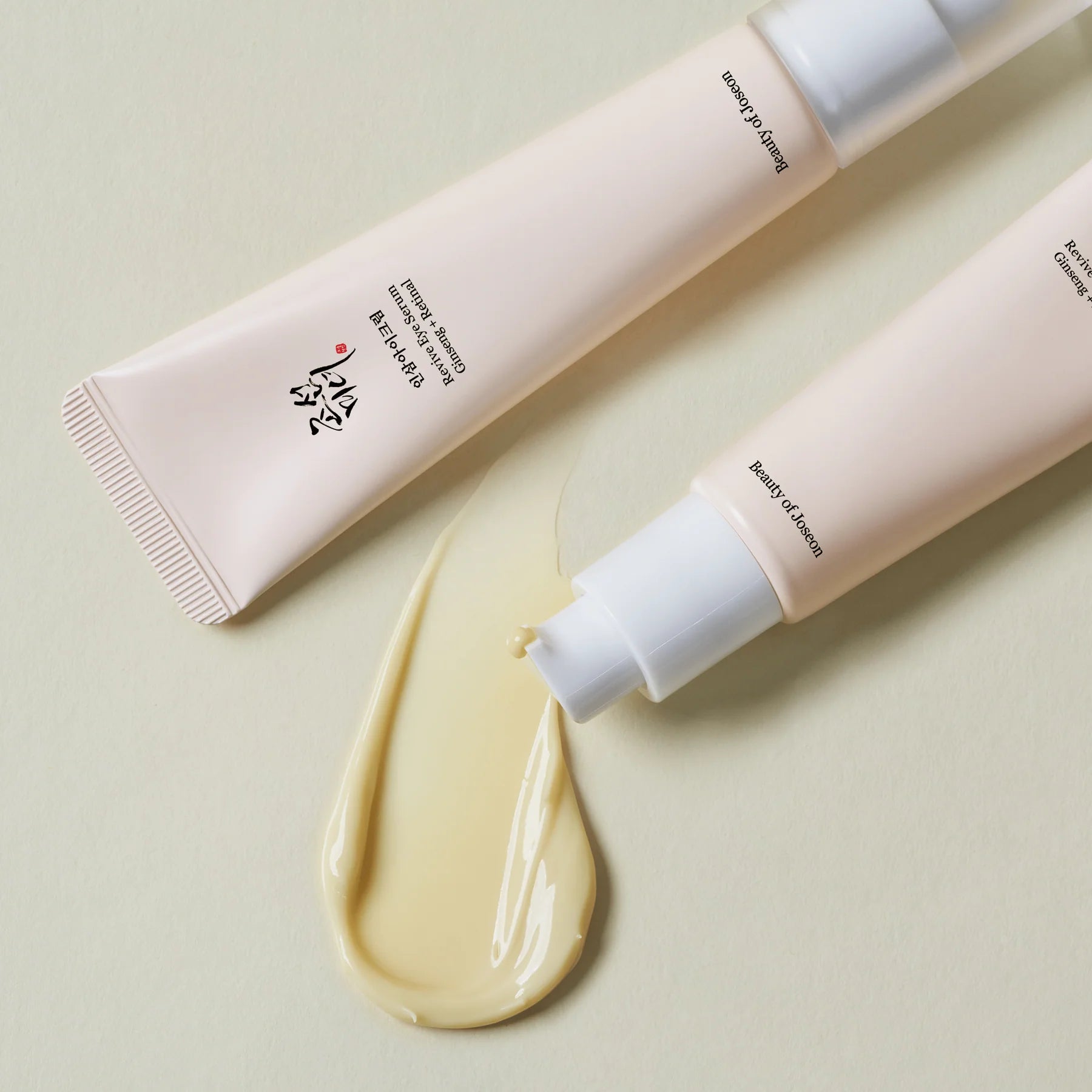 Silky, fast-absorbing texture of Beauty of Joseon Eye Serum – Non-greasy Korean skincare for "Glass Skin" eye area at Atelier De Glow UAE.