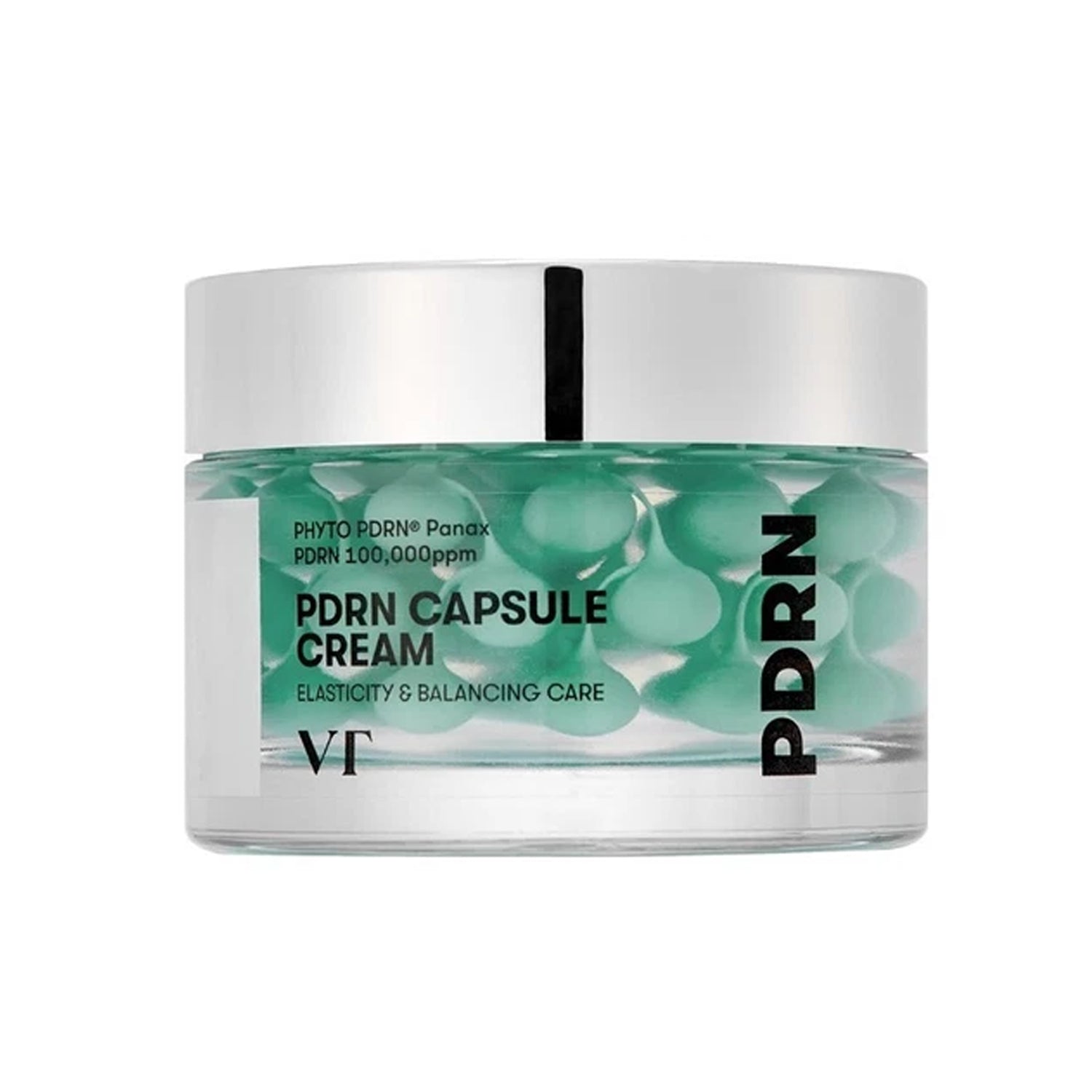 VT Cosmetics PDRN Capsule Cream 100 – 50ml regenerative face cream with PDRN DNA capsules available at Atelier De Glow UAE.