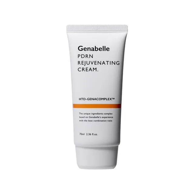 Genabelle PDRN Rejuvenating Cream β 70ml professional Korean recovery cream featuring Salmon DNA (PDRN) for cellular repair at Atelier De Glow UAE.