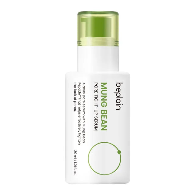 beplain Mung Bean Pore Tight-up Serum – 30ml Korean pore-minimizing serum with Mung Bean Peptides available at Atelier De Glow UAE.