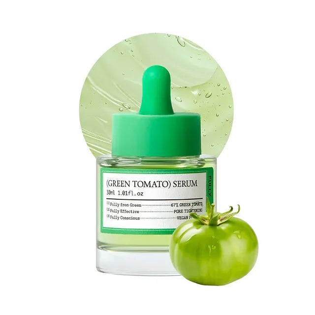 Fully Green Tomato Serum β 30ml Korean pore-lifting serum featuring Green Tomato Extract and Collagen for structural firming available at Atelier De Glow UAE