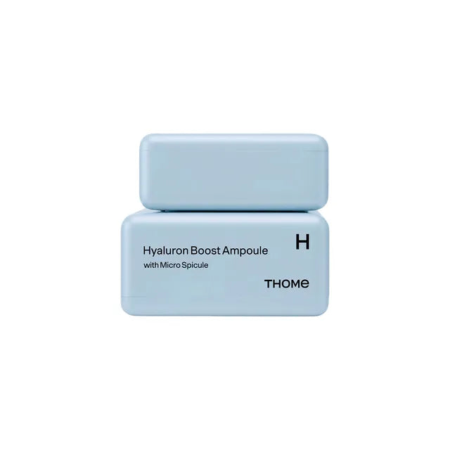 THOME Hyaluron Boost Ampoule β 50g Korean hydration serum with multi-weight Hyaluronic Acid molecules available at Atelier De Glow UAE.