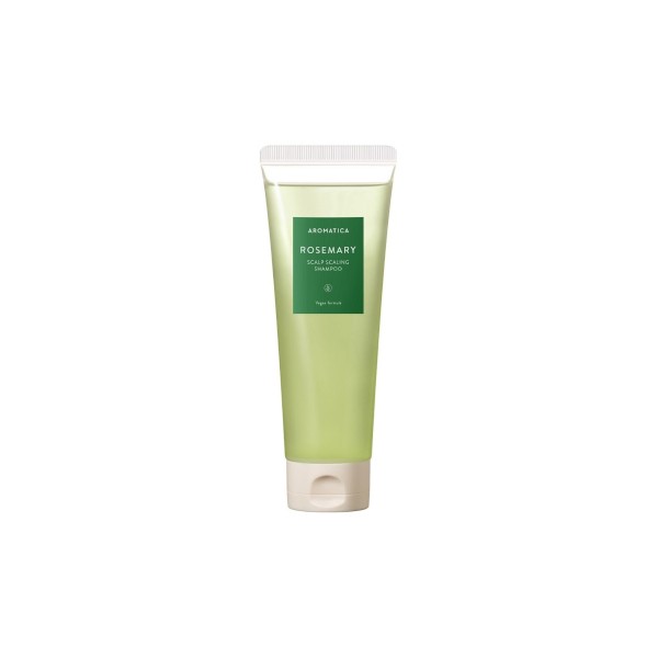 AROMATICA Rosemary Scalp Scaling Shampoo β Sulfate-free Korean exfoliating shampoo for deep scalp cleansing available at Atelier De Glow UAE.