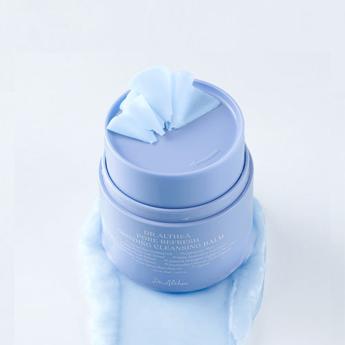 Silk-to-milk transformation of Dr. Althea Grinding Balm β Non-stripping, fresh-dispensed Korean makeup remover at Atelier De Glow UAE.