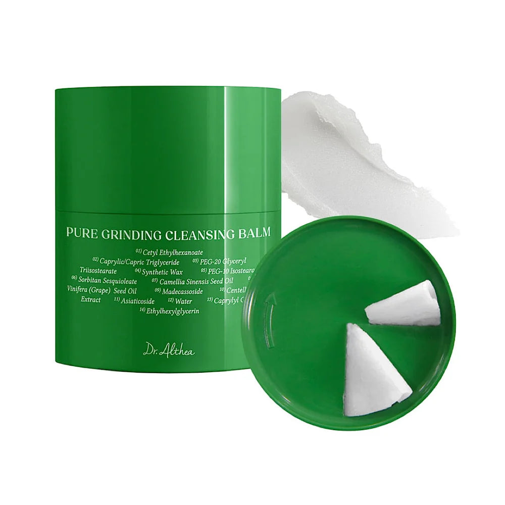 Dr. Althea Pure Grinding Cleansing Balm β 50ml hygienic Korean makeup remover with a fresh-grind dispenser available at Atelier De Glow UAE.