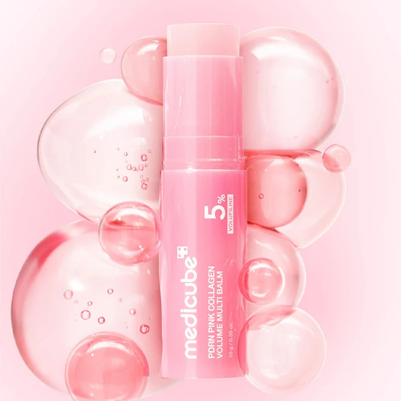 Medicube PDRN Multi Balm for sunken neck lines, deep under-eye wrinkles, fine smile line creasing, and dry peeling lips – Volume booster from Atelier De Glow UAE.