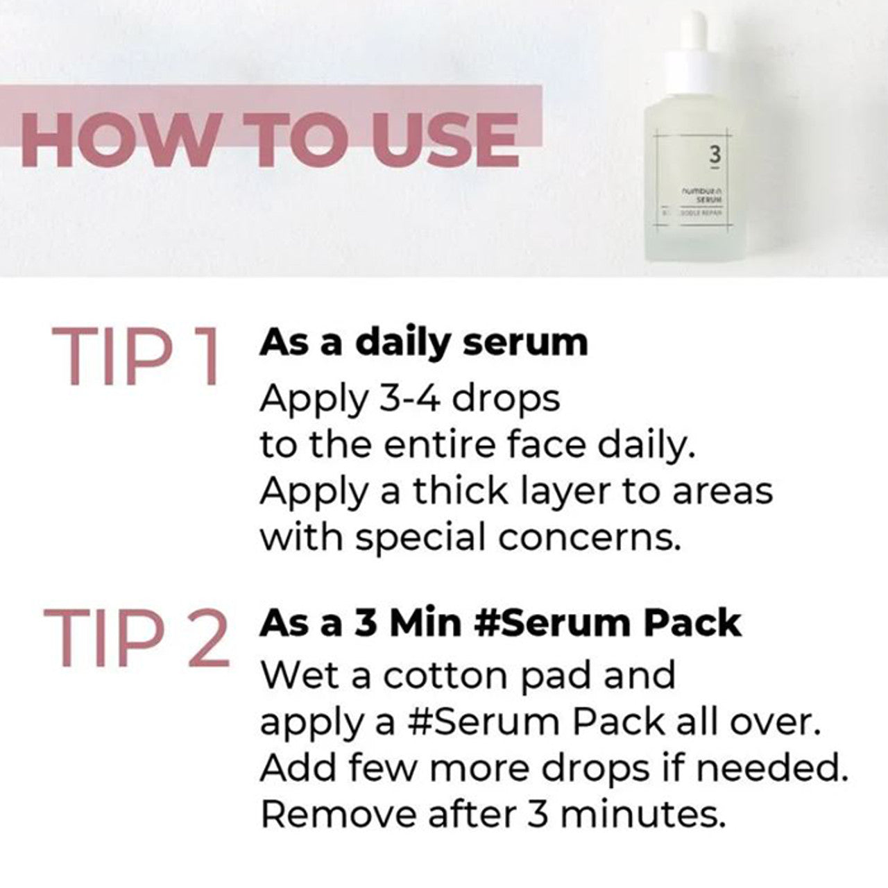 Numbuzin No.3 Skin Softening Serum | Atelier De Glow UAE