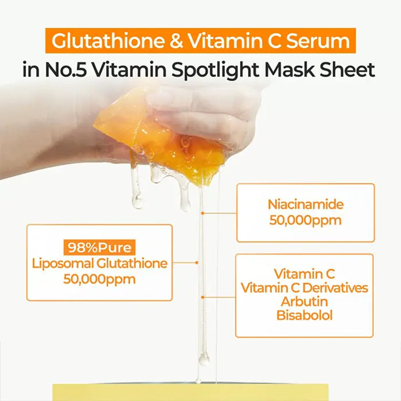 Numbuzin No.5 Vitamin Spotlight Sheet Mask * 4PCs