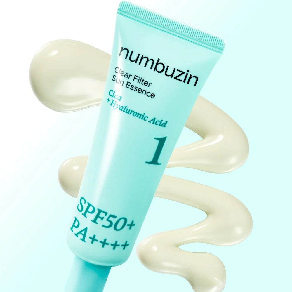 Numbuzin No.1 SPF β Professional-grade "Soothing Shield" for achieving a calm, protected, and high-definition "Glass Skin" look, shop at Atelier De Glow UAE.