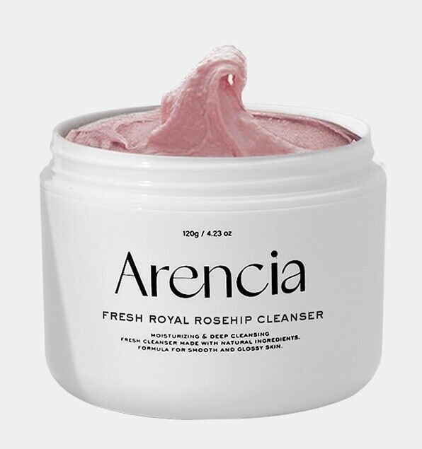 Chewy, artisanal texture of Arencia Royal Rosehip Cleanser β Natural Korean skincare for "Glass Skin" radiance and even tone at Atelier De Glow UAE.