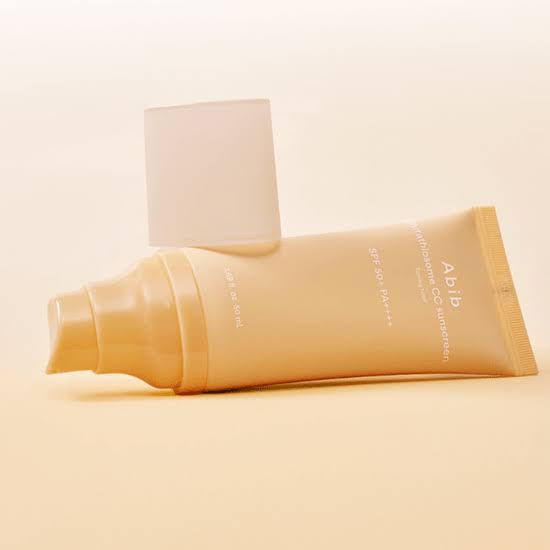 Abib CC Sunscreen for hyperpigmentation and UV protection in Dubai – Brightening Korean sunscreen with Glutathione to even skin tone with fast UAE delivery.