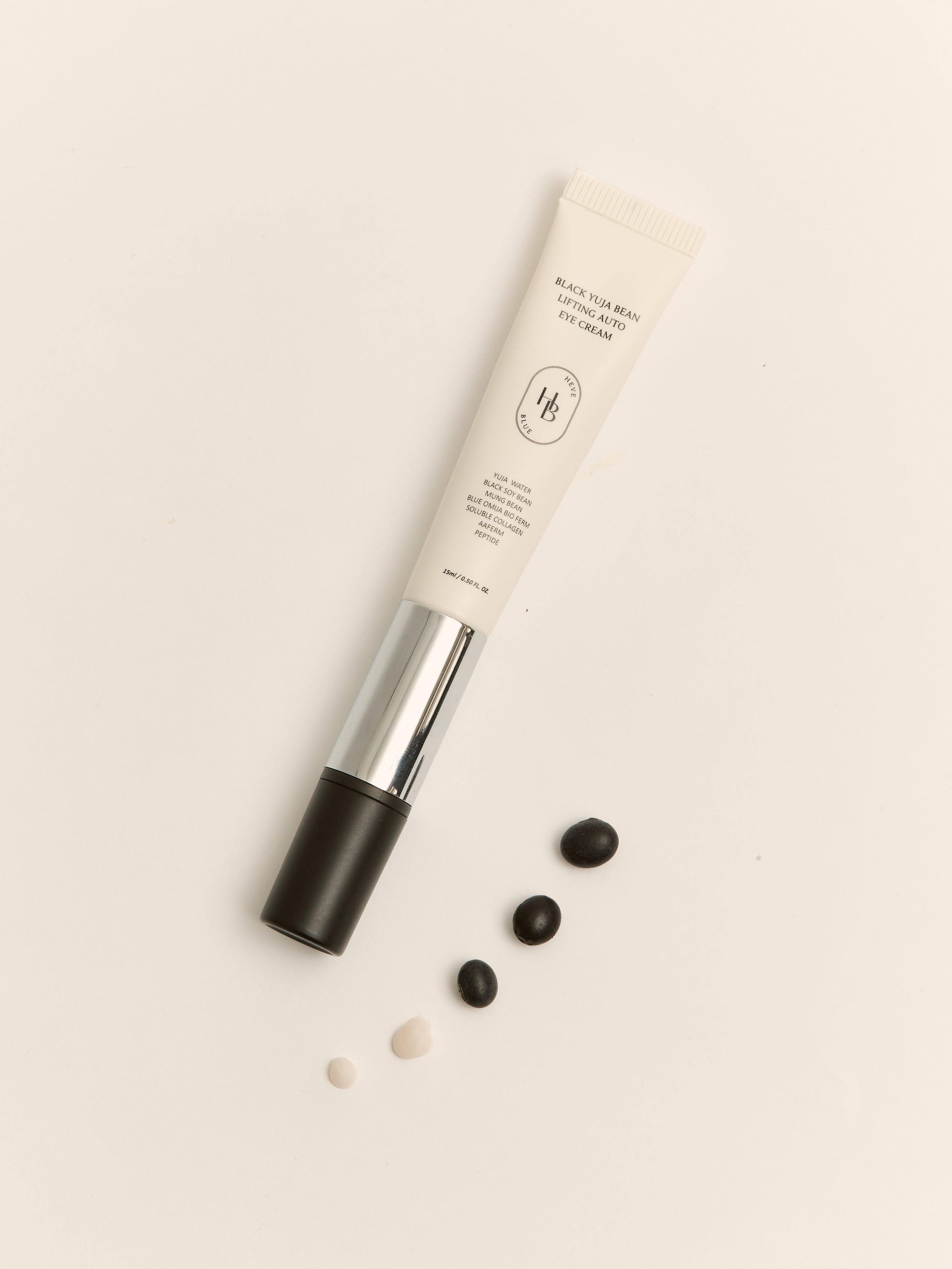 HEVEBLUE Lifting Eye Cream – Professional-grade "Sonic Revitalizer" for achieving a bright, wide-awake, and high-definition "Glass Skin" look, shop at Atelier De Glow UAE.