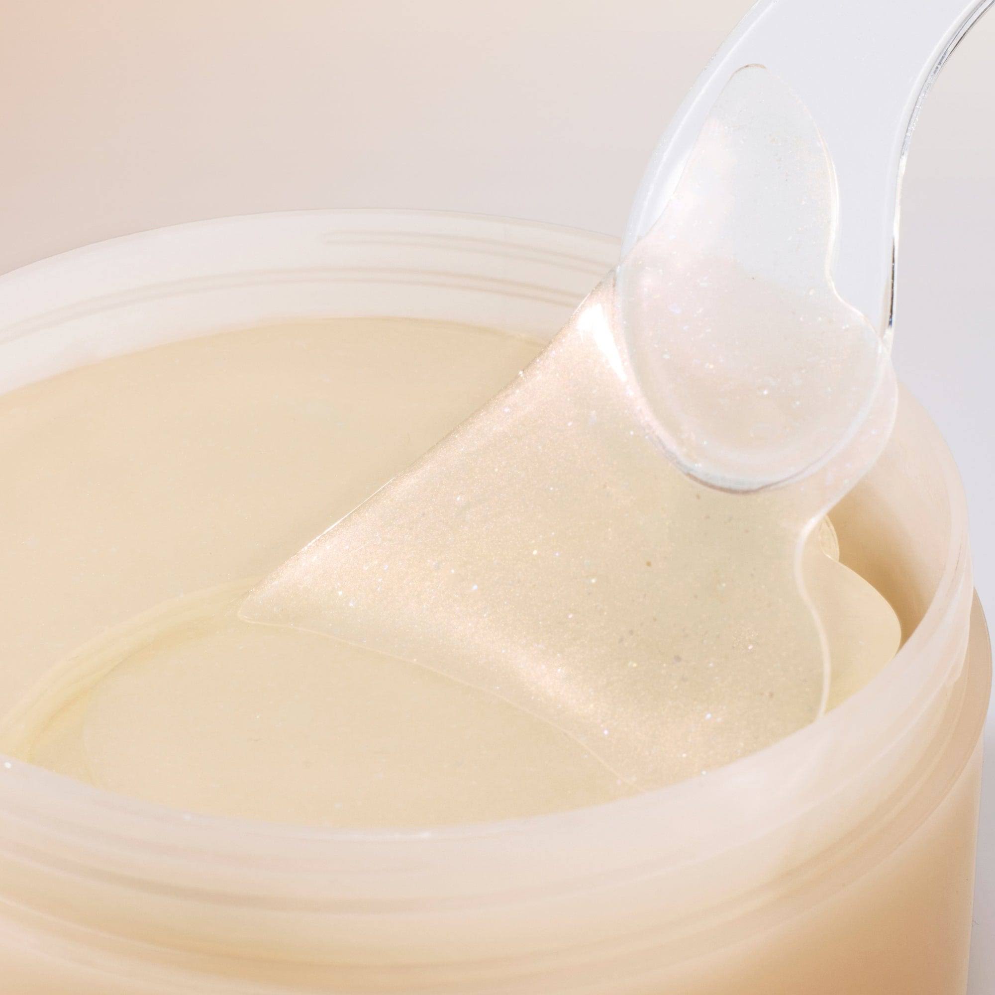 Transparent, cooling hydrogel texture of Beauty of Joseon Revive Eye Patches – Moisture-locking eye care for "Glass Skin" luminosity at Atelier De Glow UAE.